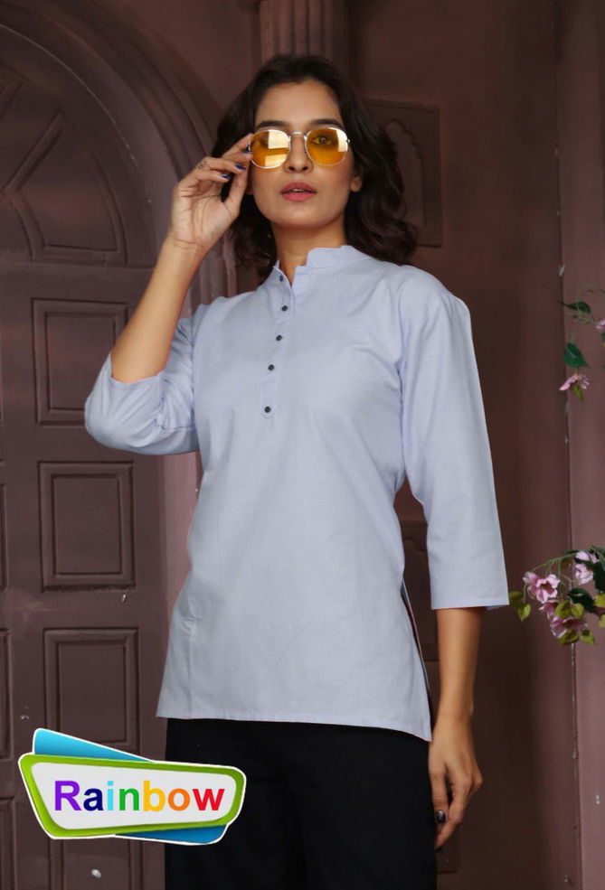 Ff Rainbow Casual Wear Tunic Top Catalog
